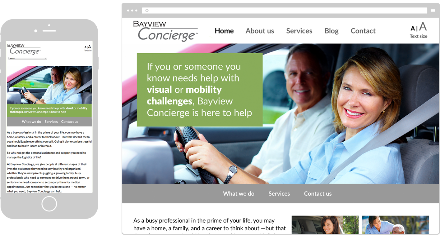 Bayview Concierge's website